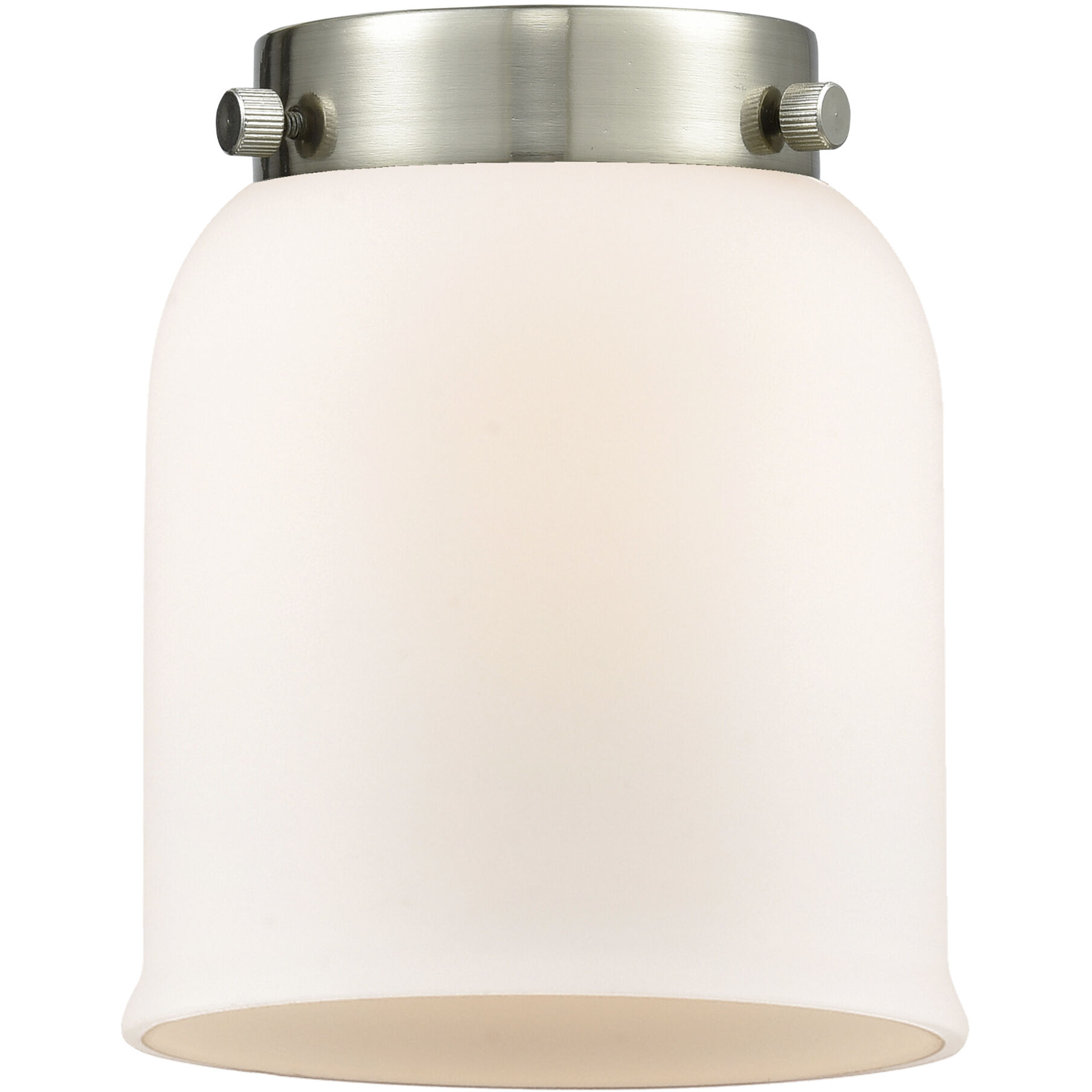 Franklin Restoration Bell 1 Light 5 inch Brushed Brass Mini Pendant Ceiling Light in Incandescent, Matte White, Franklin Restoration
